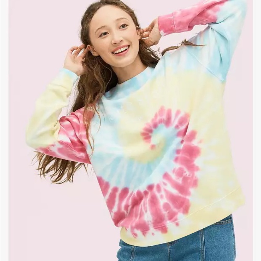 Tie Dye kate spade new york Logo Print Sweatshirt - Size M